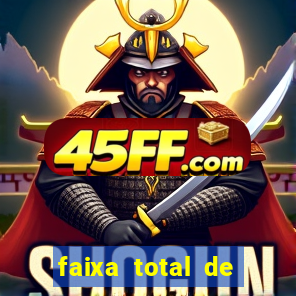 faixa total de gols 2 3 o que significa